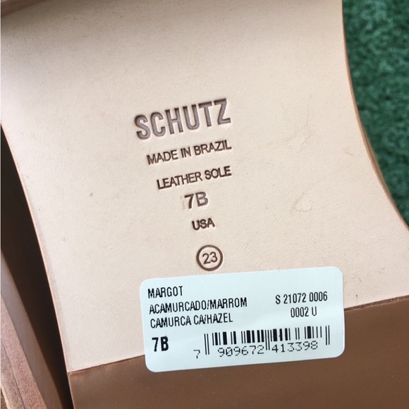 NWT Schutz Margot Boot Suede Hazel Brown 7 - Picture 7 of 11